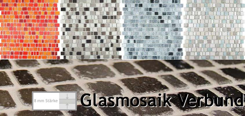 Glasmosaik Verbund 8mm