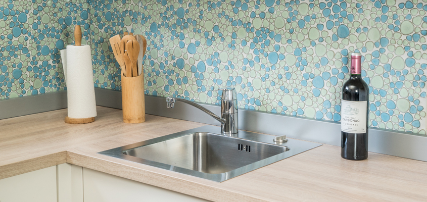 Keramik Mosaik Kieselmosaik