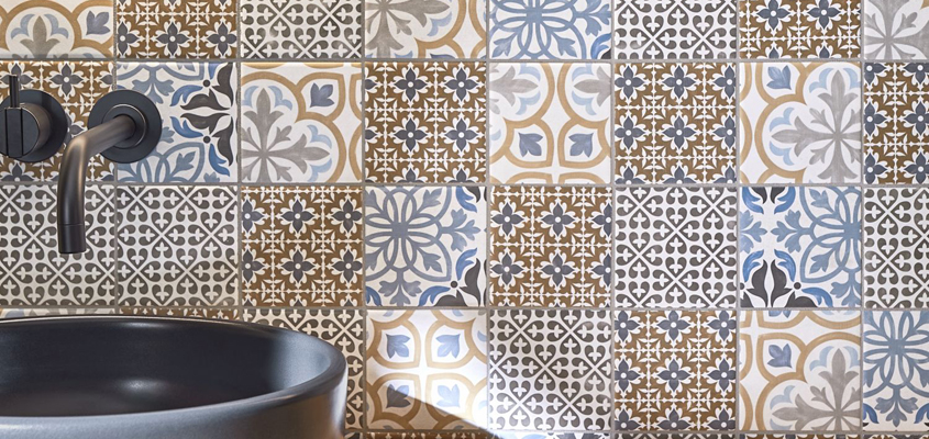 Keramik Mosaik Retro Vintage