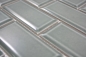 Preview: Metro Subway petrol grau Facette Mosaik Fliese Küchenrückwand Badfliese 26M-0218