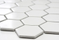 Preview: Mosaik Fliese Keramikmosaik Hexagon weiß glänzend 11B-0102