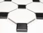 Mobile Preview: Mosaik Fliese Keramikmosaik Octagonal weiß matt schwarz glänzend Octa-190