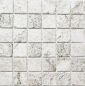 Mobile Preview: Mosaik Fliese hellgrau marmorierte Steinoptik Struktur Keramikmosaik 16-HWA4LG