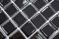 Mobile Preview: Keramikmosaik Mosaiknetz schwarz hochglanz Fliesenspiegel Küche 18-0302
