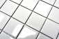 Preview: Mosaik Fliese weiß glänzend Poolmosaik Schwimmbadmosaik Keramik 16B-0101