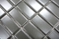 Preview: Piastrella di mosaico Mosaico ceramico metallo grigio opaco strisce 24B-0211