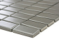 Preview: Piastrella di mosaico Mosaico ceramico metallo grigio opaco strisce 24B-0211