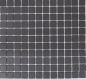 Preview: Mosaik Quadrat uni schwarz unglasiert Keramik matt R10