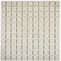 Preview: Mosaic ceramic unglazed cream white matt - 10 mosaic sheets