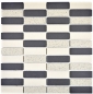 Preview: Mosaico ceramica antideslizante mosaico beige negro piezas sin esmaltar 24-0113-R10