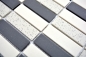 Preview: Mosaico ceramica antideslizante mosaico beige negro piezas sin esmaltar 24-0113-R10