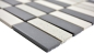Preview: Mosaico ceramica antideslizante mosaico beige negro piezas sin esmaltar 24-0113-R10