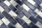 Preview: Mosaik Mauerverbandoptik Aluminium mix schwarz matt - 10 Mosaikblaetter
