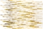 Preview: Mosaik Fliese Aluminiummosaik Gold Gelbgold Beige Stäbchen Gebürstet Wandverkleidung - 49-L102L