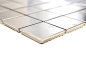 Preview: Mosaik Fliese Edelstahl Silber Stahl Gebürstet Küchenwand Badfliese Mosaikmatte - 129-48D