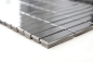 Mobile Preview: Mosaik Fliese Edelstahl Silber Stahl glänzend Riemchen Küchenwand Badfliese Mosaikmatte - 129-0215