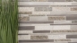 Preview: Quartzite ALU Metal Mosaique en batonnets argent gris beige clair 49-XSA535