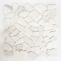 Mobile Preview: Bruchmosaik Polygonal Marmor Natursteinmosaik weiß 44-0102