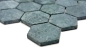 Preview: Mosaique hexagonale Carreau en pierre naturelle Marbre anthracite gris gris 44-0210