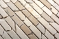 Preview: Mosaique en batonnets de marbre blanc cream Botticino Anticato 40-0102