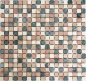 Mobile Preview: Marmor Mosaik Natursteinmosaik creme beige rot grün Random 38-1204