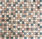 Preview: Mosaico de marmol Mosaico de piedra natural crema beige rojo verde Random 38-1204