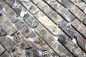 Preview: Mosaique en batonnets Marbre Mosaique en pierre naturelle Impala brun flamme 40-1304