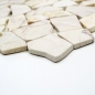Preview: Mosaico cantera Ciot crema dorado pulido con estructura marmol aspecto cantera