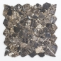 Preview: Mosaique brisee Polygonal Marbre Mosaique en pierre naturelle Castanao brun 44-30-180