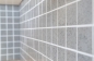 Preview: Kunststein Mosaik Fliese Quarzmosaik Artificial Grau Glitzer Fliesenspiegel Wandverblender - 46-ASM43