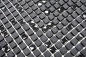 Mobile Preview: Mosaik Fliese Recycling Glas Schwarz Matt anthrazit Fliesenspiegel Wandverkleidung - 140-01B