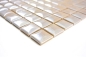 Preview: Mosaik Fliese ECO Recycling Glas Coffee Metallic Fliesenspiegel Bad Küche Wand - 350-24