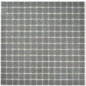 Preview: Mosaik Glas grau glaenzend - 10 Mosaikblaetter
