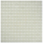 Preview: Mosaico cuadrado de vidrio uni gris claro brillante