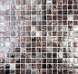 Preview: Mosaique Carre argent dore gris fonce verre brillant