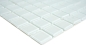 Preview: Mosaico blanco optico translucido cristal blanco brillante - 10 hojas de mosaico