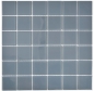 Preview: Mosaico Cristal translucido gris brillante - 10 hojas de mosaico