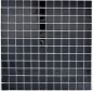 Preview: Mosaico de vidrio negro brillante espejo azulejo de la pared - 63-0302