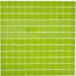 Preview: Mosaico de vidrio verde kiwi revestimiento de pared cuarto de bano cocina WC - 10 hojas de mosaico