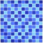 Preview: Glasmosaik Blau Hellblau Dunkelblau Schwimmbadmosaik Poolmosaik Bad - 63-0405