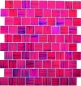 Preview: Glasmosaik Mauerverband Pink Lila gefrostet Milchglas klar matt Wand Küche - 78-CF87