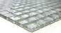 Mobile Preview: Mosaik Fliese Glasmosaik Silber Struktur Wandverkleidung Küche Bad WC - 123-8SB16