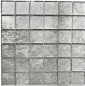 Preview: Mosaik Transluzent Crystal silber glaenzend - 10 Mosaikblaetter
