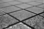 Preview: Glasmosaik Fliese Schwarz Anthrazit Struktur Fliesenspiegel Wandfliese Küchenfliese - 126-CM4BL22