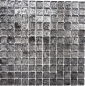 Preview: Mosaik Transluzent Crystal schwarz glaenzend - 10 Mosaikblaetter