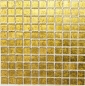 Preview: Mosaik Fliese Glasmosaik Gold Struktur Wandverkleidung Küche Bad - 120-0742
