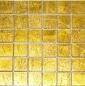 Preview: Mosaik Fliese Glasmosaik Gold Struktur Wandfliese Küchenfliese Fliesenspiegel - 120-0786