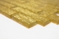 Preview: Mosaik Fliese Glasmosaik Gold Struktur Stäbchen Wandfliese Küchenfliese - 86-8CGO