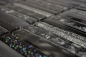 Preview: Batonnets de mosaique Mosaique de verre Night black translucide aspect croise noir brillant