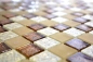 Preview: Mosaico Luester optico cristal translucido champan brillante - 10 hojas de mosaico